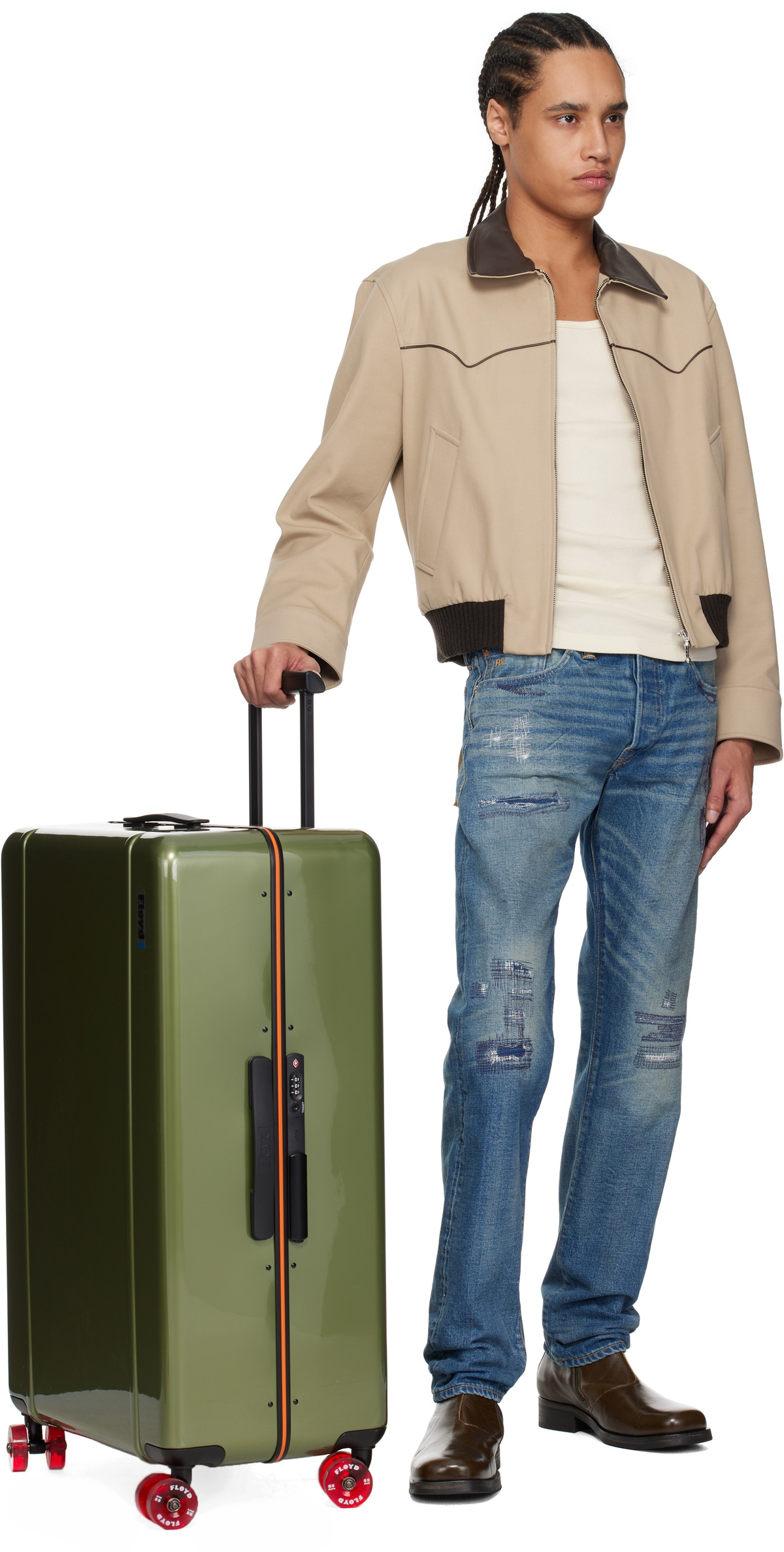 Floyd Green Trunk Suitcase