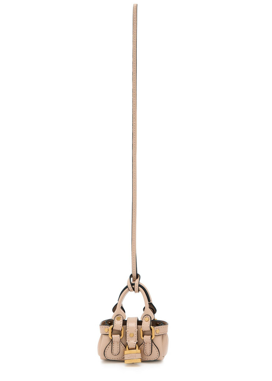 Chloe Paddington Leather bag Charm - Pink - One Size