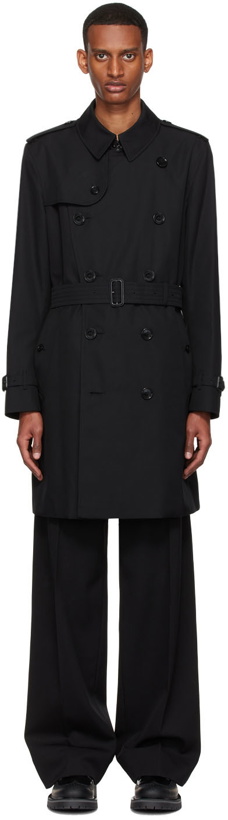 Photo: Burberry Black Kensington Heritage Trench Coat