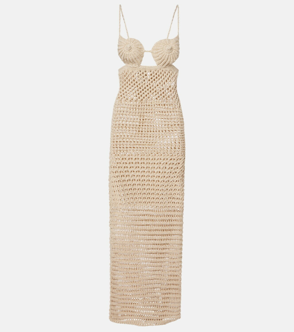 Alanui The Sound Of The Sea crochet maxi dress