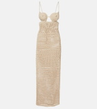 Alanui The Sound Of The Sea crochet maxi dress