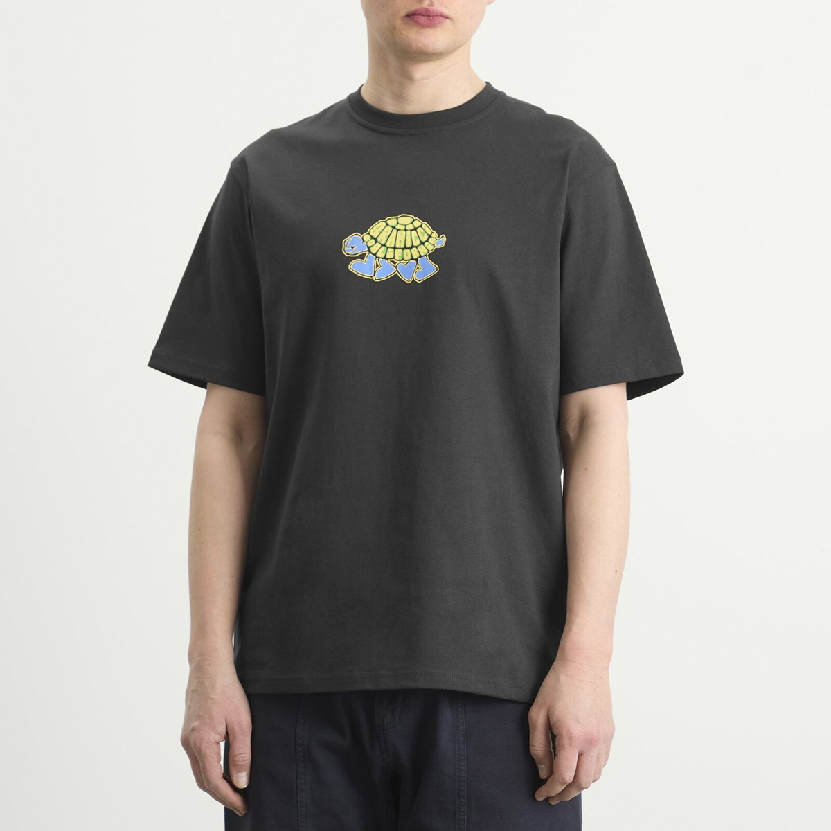Gramicci Men's Turtle T-Shirt in Vintage Black
