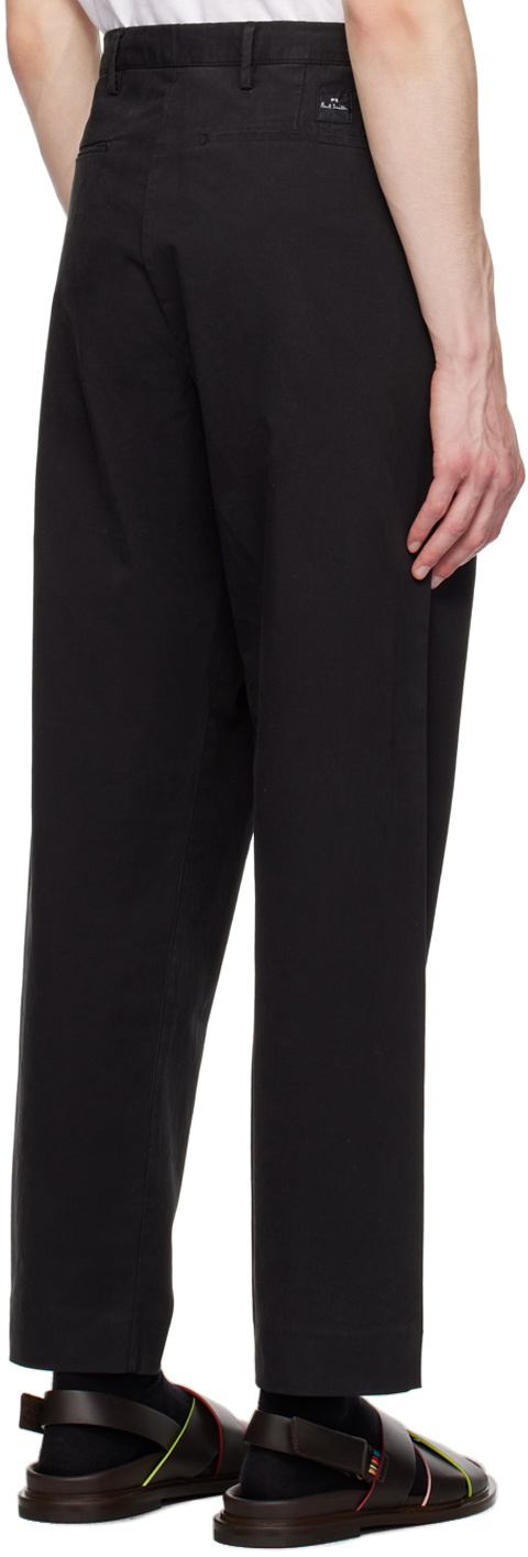 PS by Paul Smith Black Pleated Trousers