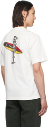 Burberry Off-White Surfer Knight Cotton T-shirt