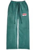 Cherry Los Angeles Logo-appliqué Cotton Sweatpants Green