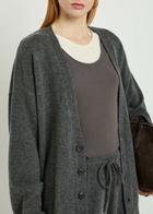 Extreme Cashmere N°459 Jonah V-neck Cashmere-blend Cardigan - Dark Grey - One Size