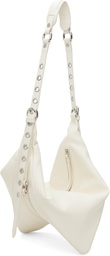 BY FAR Off-White Trayana Washed Leather Bag