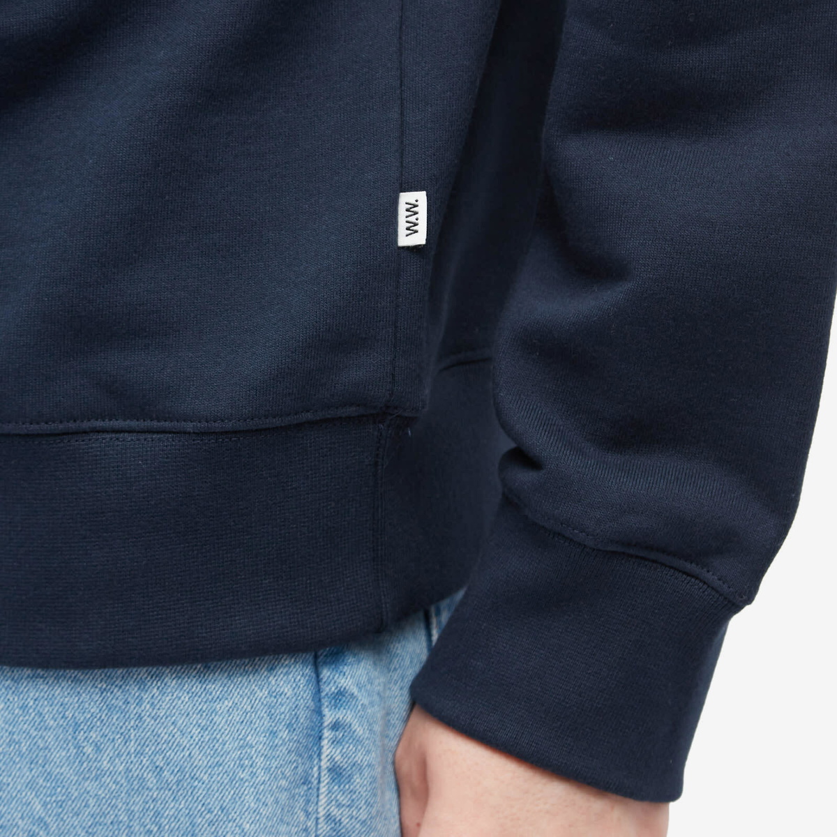 Wood Wood Men's Hugh Crew Sweat in Navy