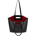 Alexander McQueen Black North South De Manta Shopping Tote