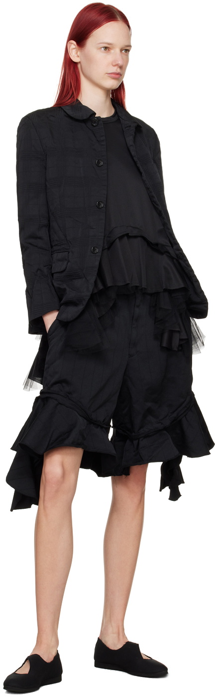 Comme des Garçons Comme des Garçons Black Pinstripe Shorts