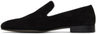 Manolo Blahnik Black Truro Loafers