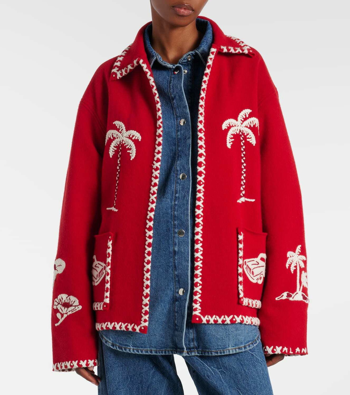 Alanui Remember Me virgin wool jacket