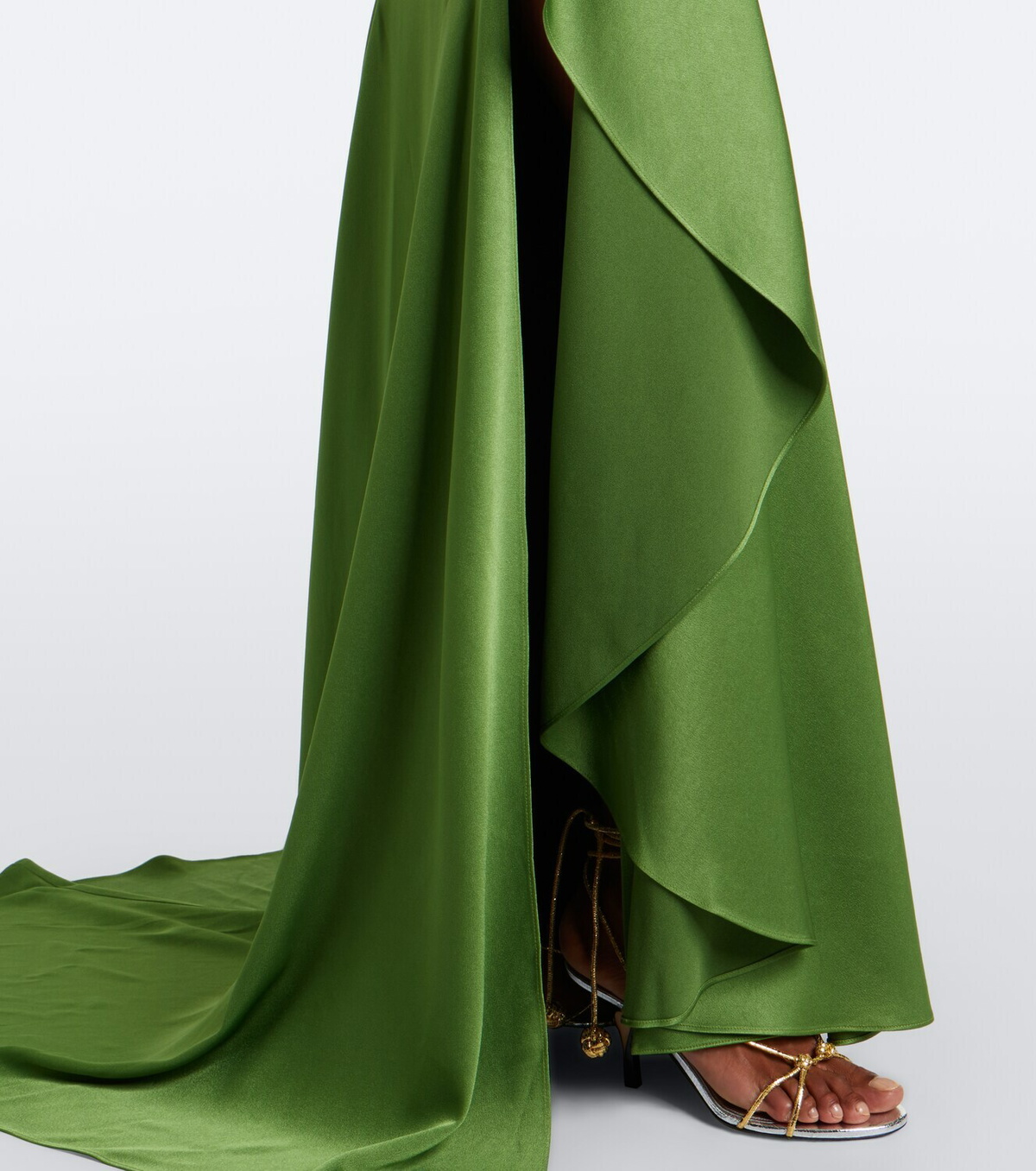 Alex Perry Draped crêpe satin gown