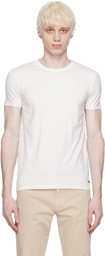 ZEGNA Off-White Round Neck T-Shirt