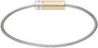 Le Gramme Silver & Gold Cable 'Le 7g' Bracelet