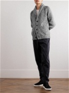 Brunello Cucinelli - Shawl-Collar Wool, Cashmere and Silk-Blend Cardigan - Gray