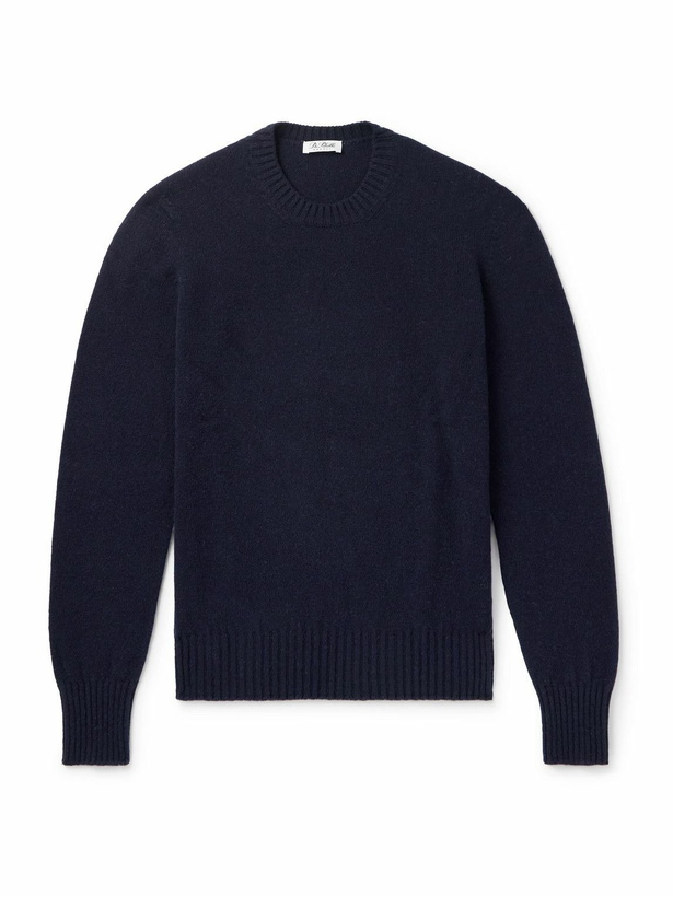 Photo: De Petrillo - Merino Wool and Cashmere-Blend Sweater - Blue