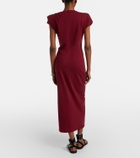 Isabel Marant Nadela gathered cotton jersey midi dress