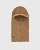 Lacoste Ribbed Wool Balaclava With Visor Brown Balaclavas
