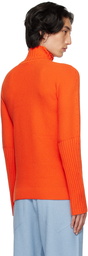 HOMME PLISSÉ ISSEY MIYAKE Orange Rustic Turtleneck