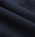 Thom Browne - Striped Loopback Cotton-Jersey Half-Zip Sweatshirt - Blue