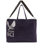 Reese Cooper Navy Postal Logo Tote