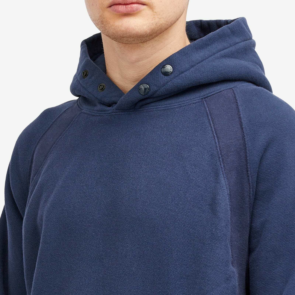 Engineered Garments Men's Raglan Hoodie in Navy