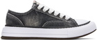 Maison MIHARA YASUHIRO Black Yucca OG Sole Bleach-Wash Low-Top Sneakers