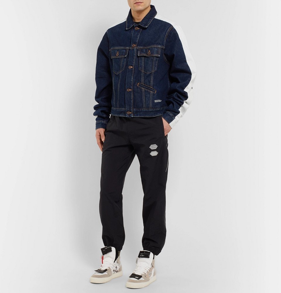 Sunday Baseball Jacket - Indigo/Off White