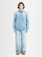 ANNAGRETA Luce Light Wash Denim Shirt