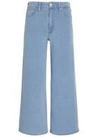 Good American Jeanius Cropped Wide-leg Trousers Light Blue