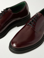 VINNY's - Officer Polished-Leather Derby Shoes - Burgundy