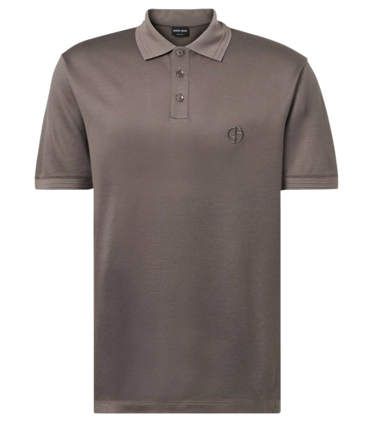 Giorgio Armani Ribbed-knit polo shirt Giorgio Armani