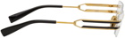 Balmain Gold & Black Fixe Optical Glasses