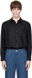 A.P.C. Black Checked Overshirt
