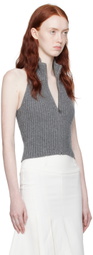 Fax Copy Express Gray Open Back Vest