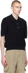 Our Legacy Black Traditional Polo