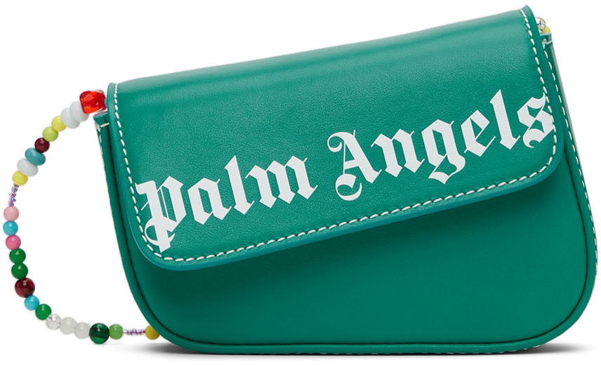 Palm Angels Green Beads Crash Mini Shoulder Bag Palm Angels