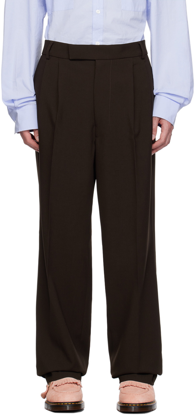 The Frankie Shop Brown Beo Trousers The Frankie Shop