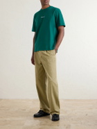 Aimé Leon Dore - Logo-Embroidered Cotton-Jersey T-Shirt - Green