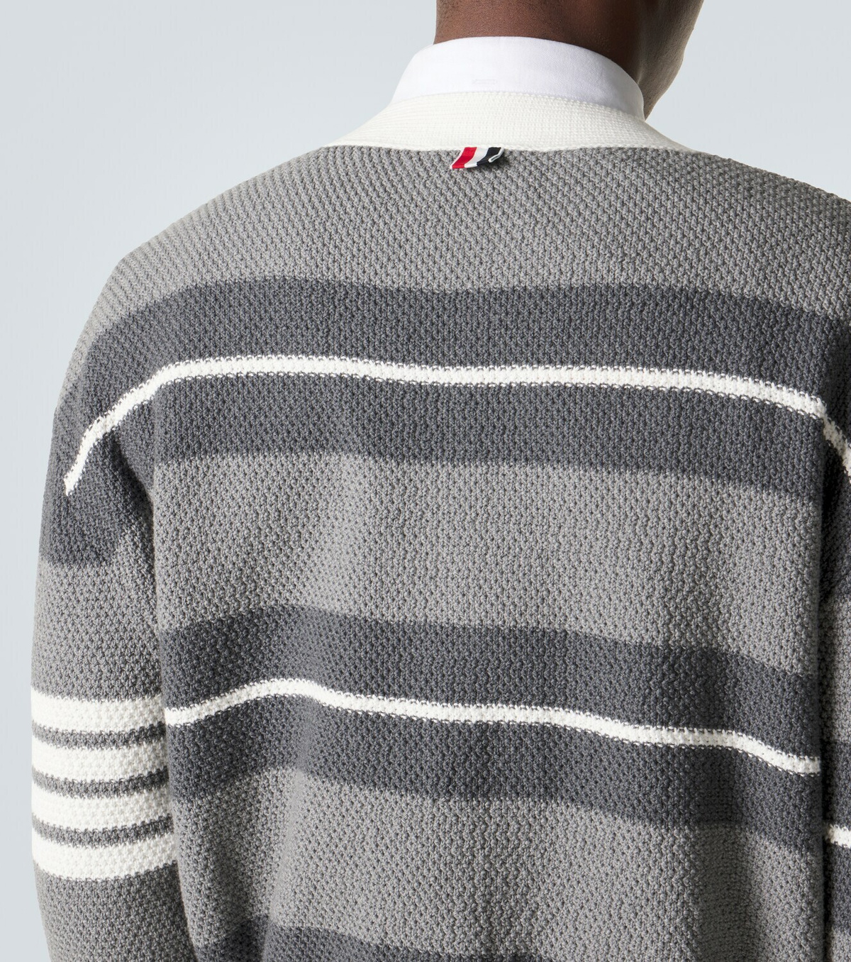 Thom Browne Striped cotton cardigan