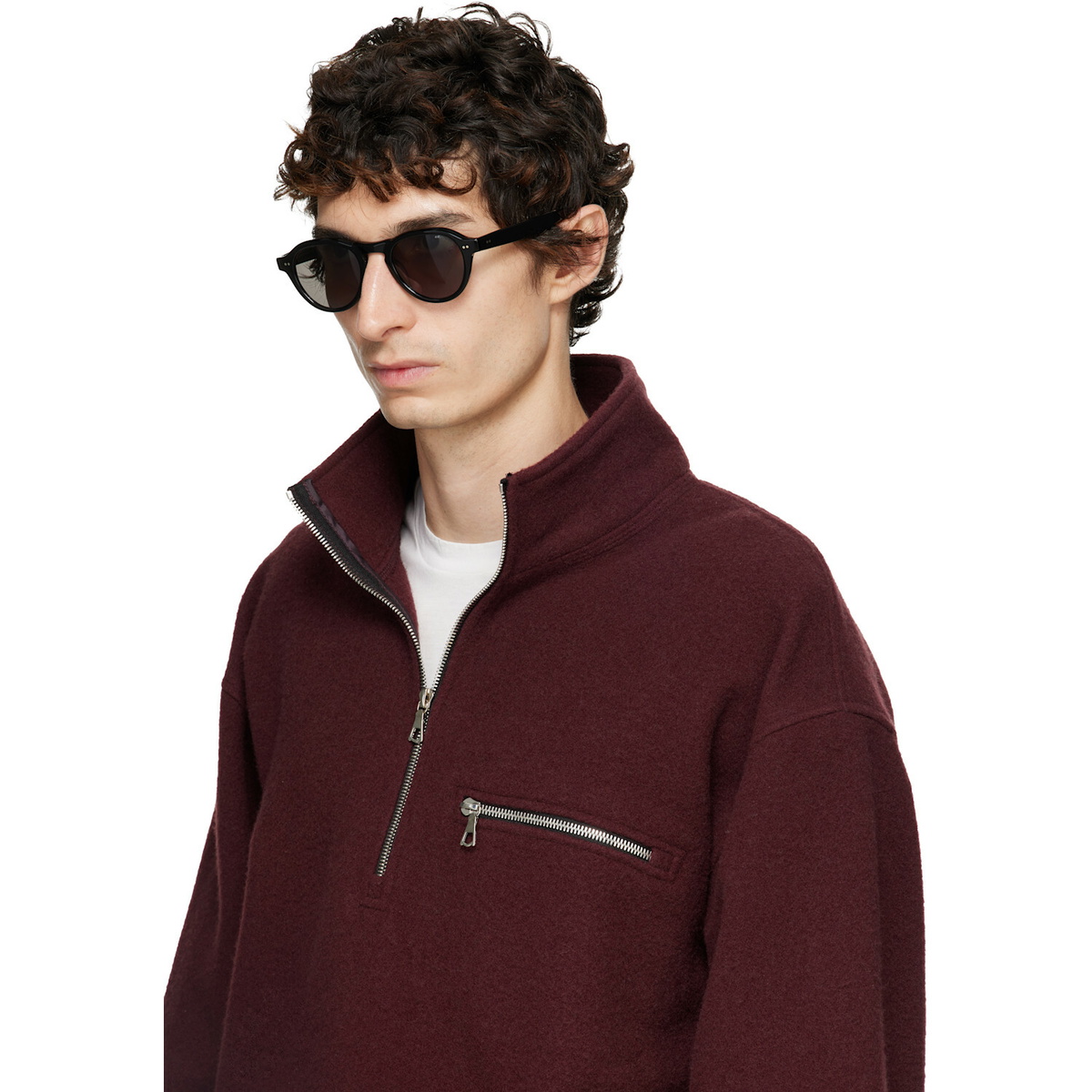 Garrett Leight Black McNally Sunglasses