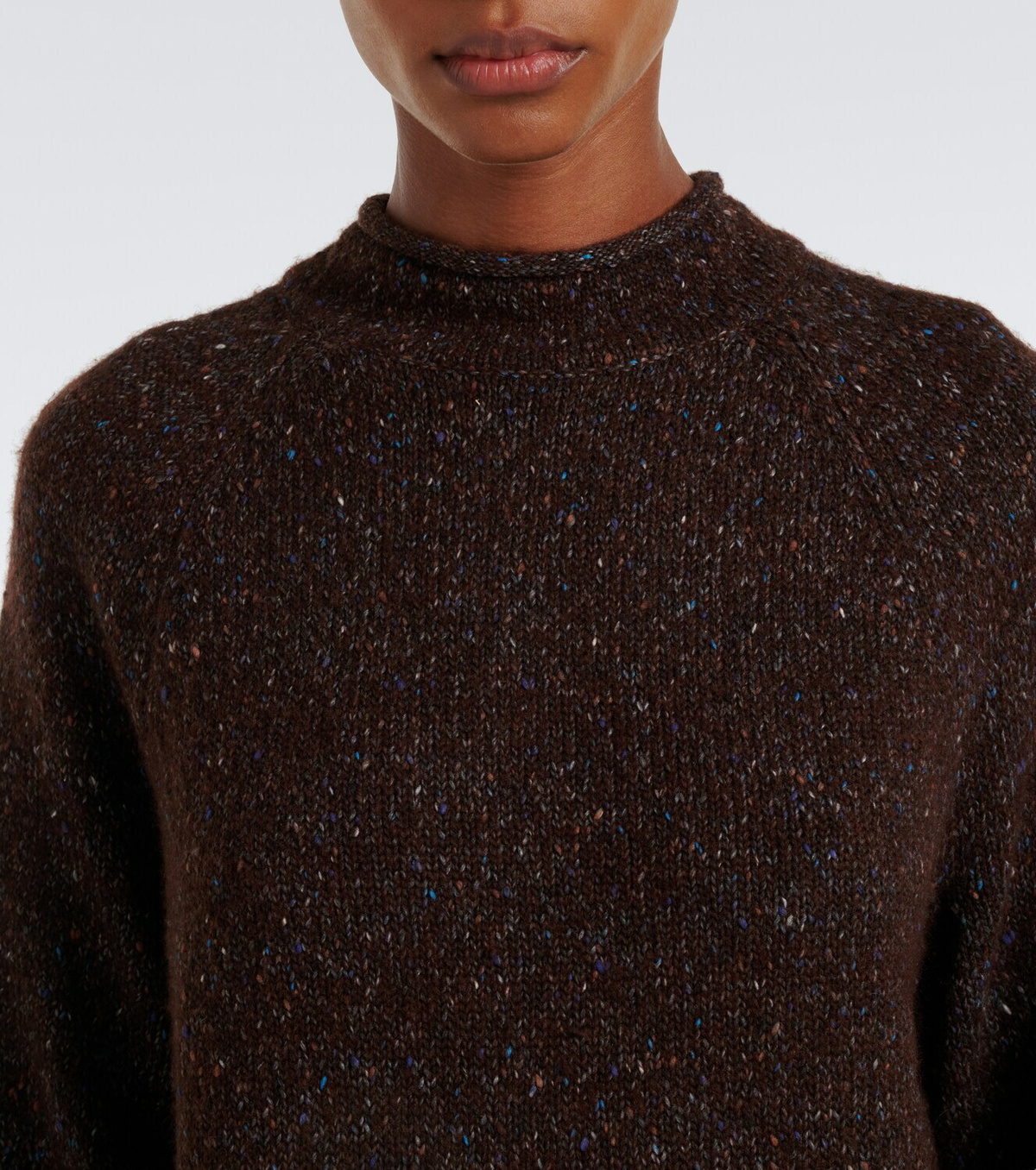 Velvet Kana scarf-detail wool-blend sweater