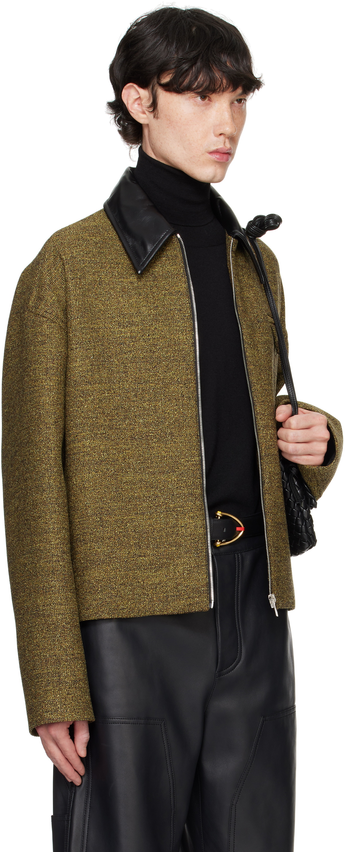 Bottega Veneta Beige Cotton Frise Jacket Bottega Veneta