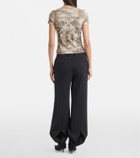 Jean Paul Gaultier Médaillon cotton-blend jersey T-shirt