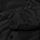 Awake NY Men's Faux Fur Leopard Lined Coach Jacket in Black
