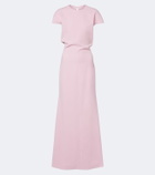 Jil Sander Open-back virgin wool gown