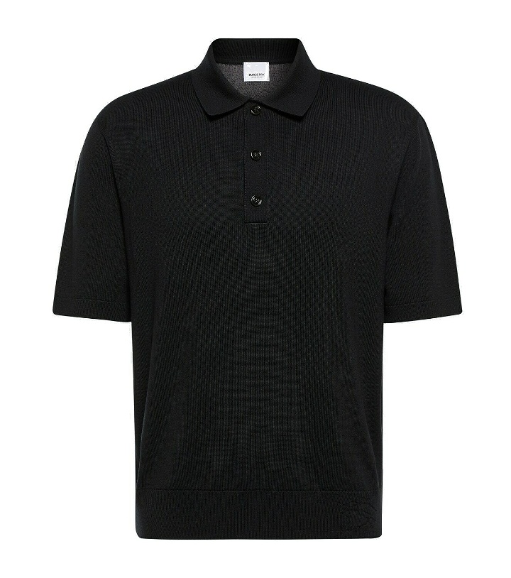 Photo: Burberry Wool and silk polo top