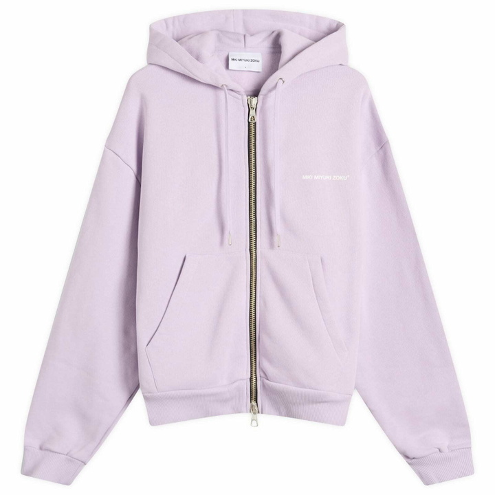 Photo: MKI Women's Uniform Zip Hoodie Presented by END. in Lilac