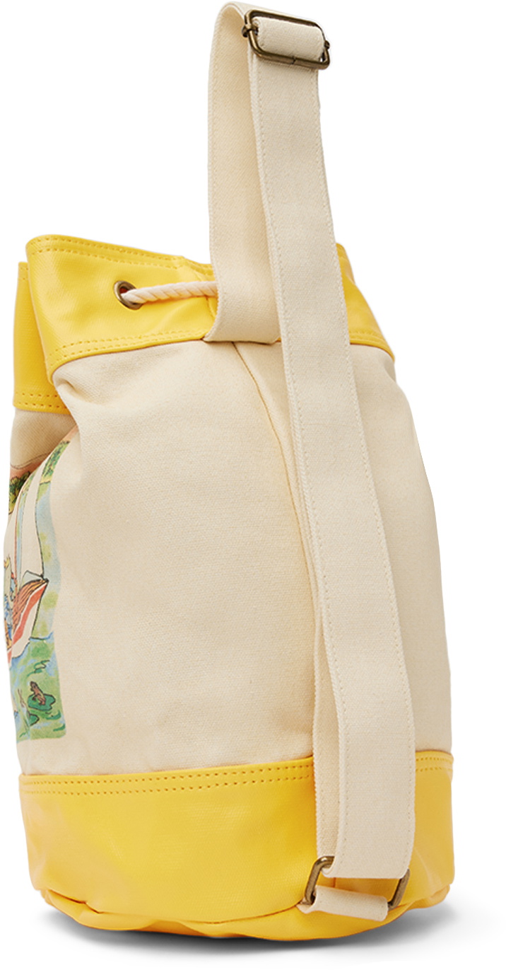 The Animals Observatory Kids Yellow & Off-White Babar Backpack The